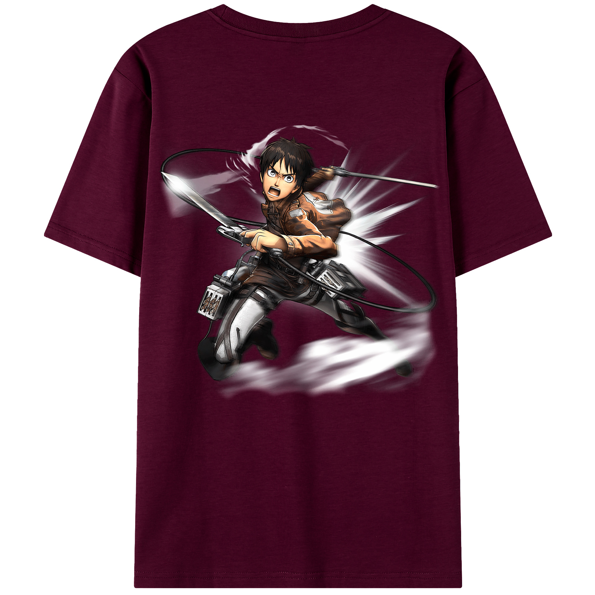 （画像用） 進撃の巨人 エレン･イェーガー Attack on Titan Eren Jäger レディース半袖Tシャツ(バックプリント)